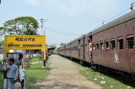 Beleaguered train service irks passengers in Tripura Beleaguered train service irks passengers in Tripura